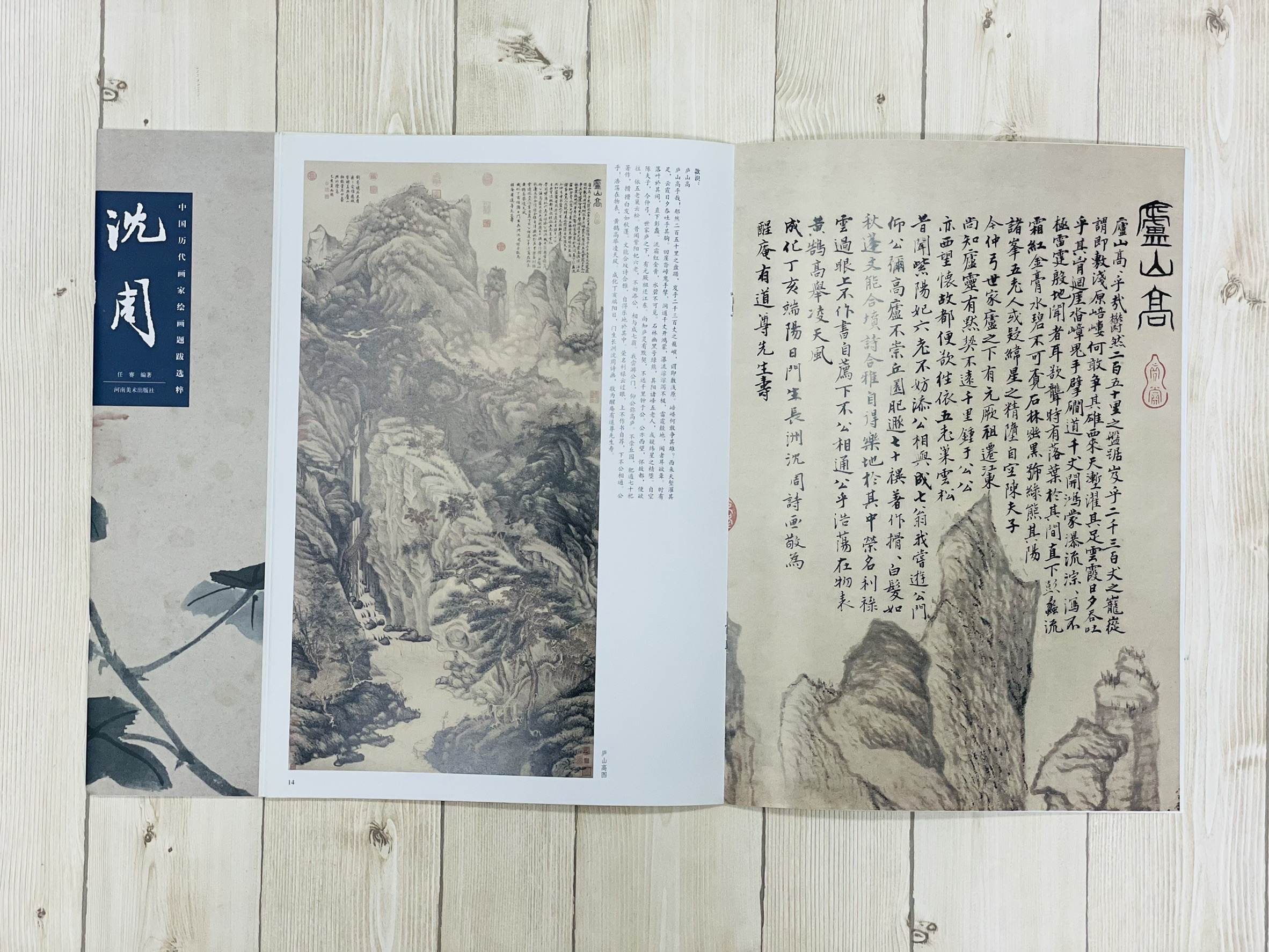 《沈周 中國歷代畫家繪畫題跋選粹》 河南美術出版社