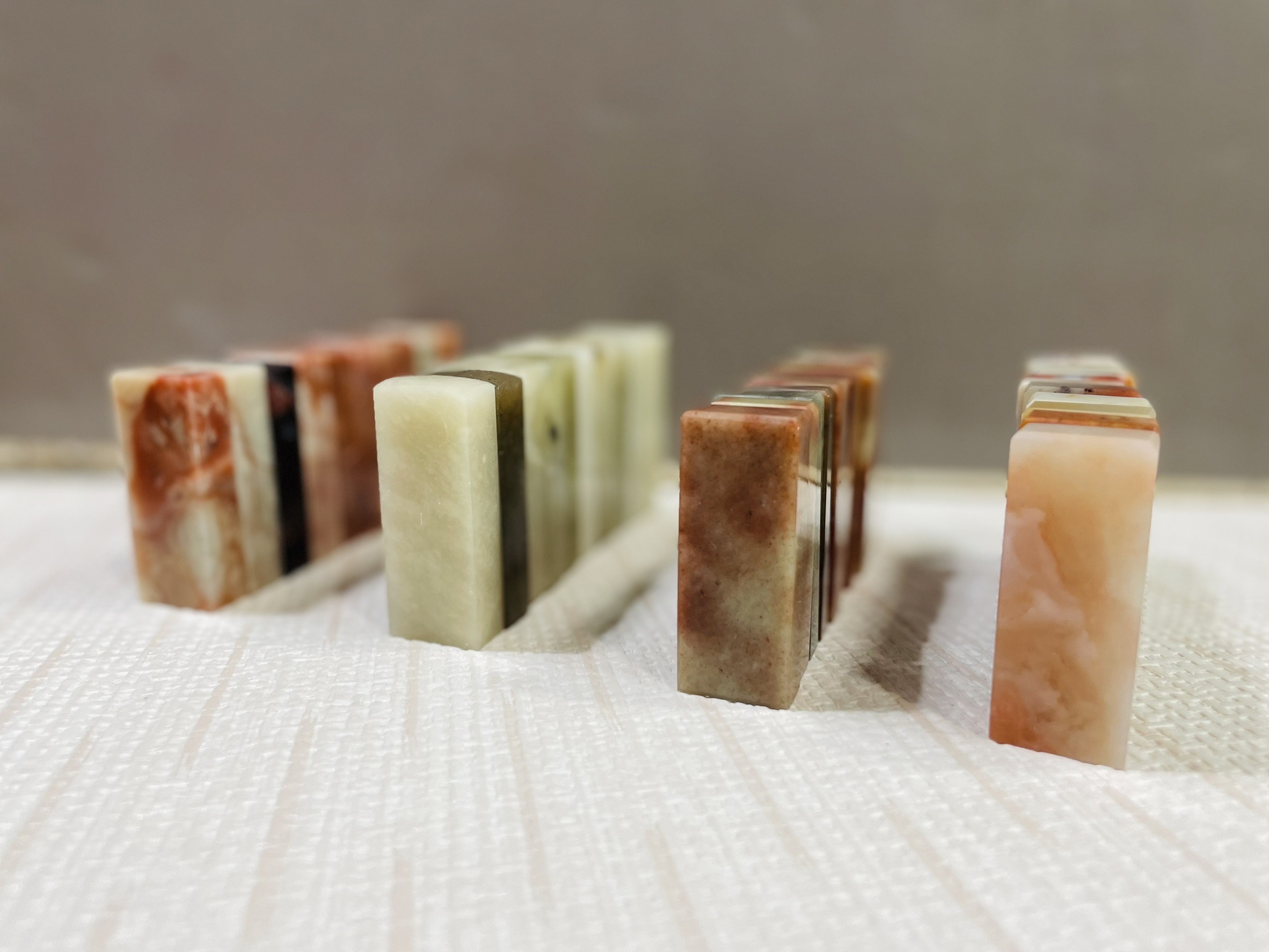 《老撾 漳州 泰來 閑章組合包》  1*2*5cm 篆刻 印石 閒章 閑章 刻章 規格章