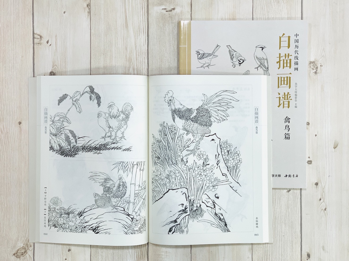 《白描畫譜 禽鳥篇》中國歷代線描畫 美學大師 中國書店