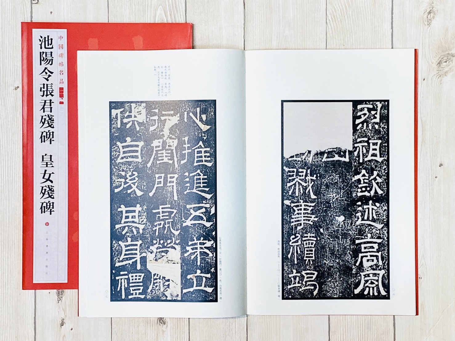 《池陽令張君殘碑 皇女殘碑》1 中國碑帖名品 二編 上海書畫出版社