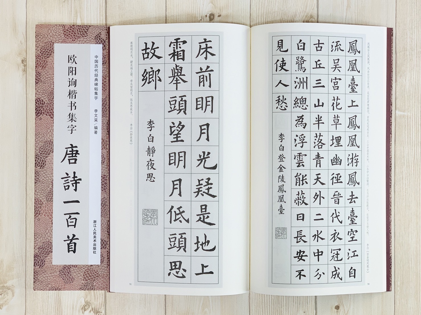 《歐陽詢楷書集字 唐詩一百首》中國歷代經典碑帖集字（第一輯） 浙江人民美術出版社
