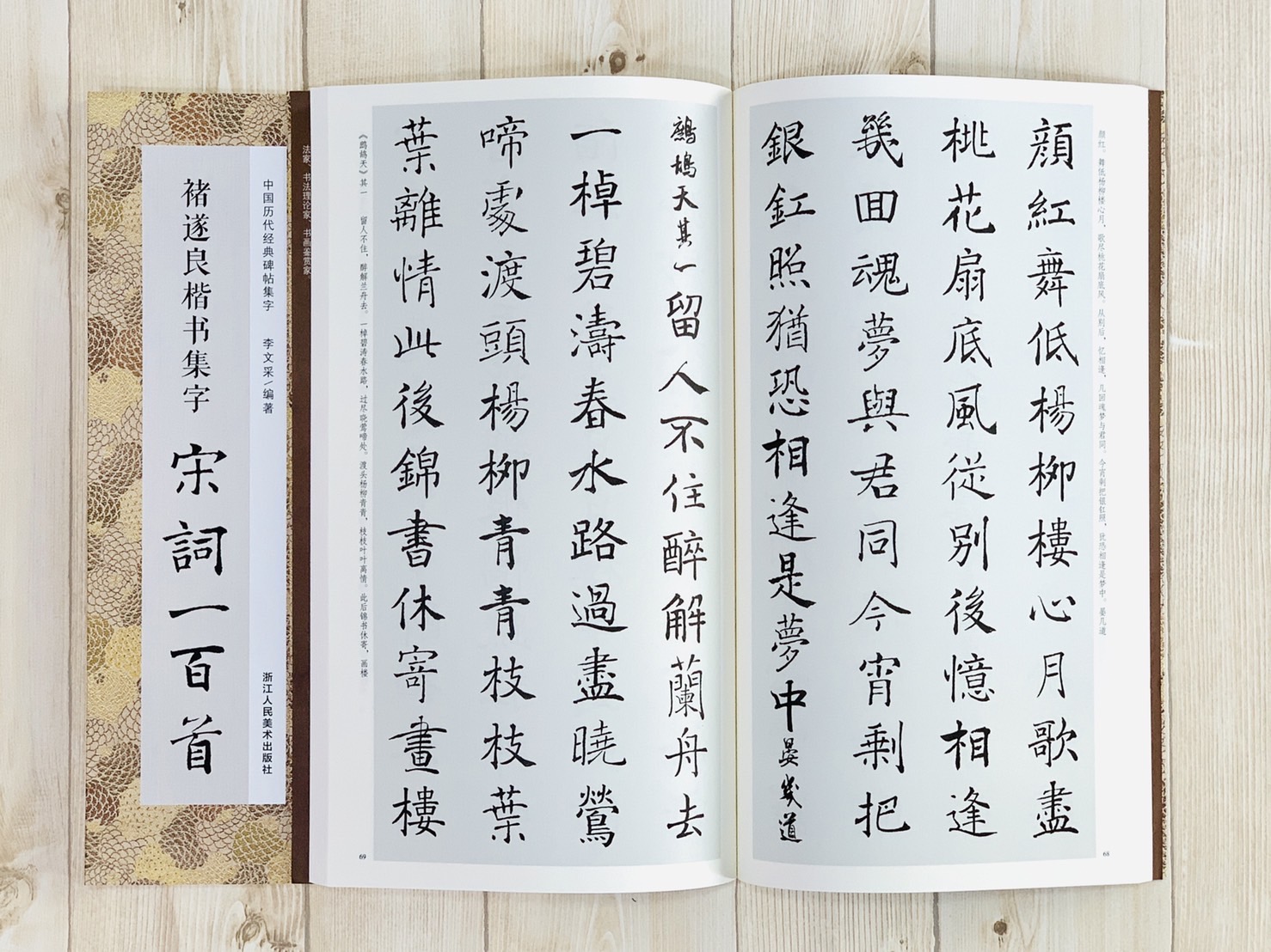 《褚遂良楷書集字 宋詞一百首》中國歷代經典碑帖集字（第二輯） 浙江人民美術出版社