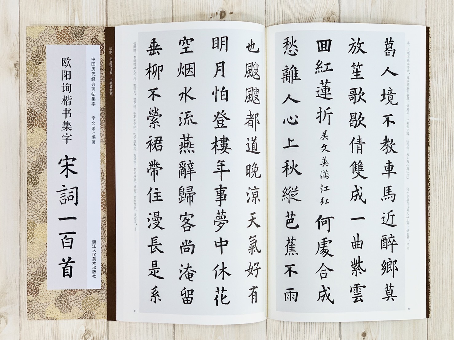 《歐陽詢楷書集字 宋詞一百首》中國歷代經典碑帖集字（第二輯） 浙江人民美術出版社