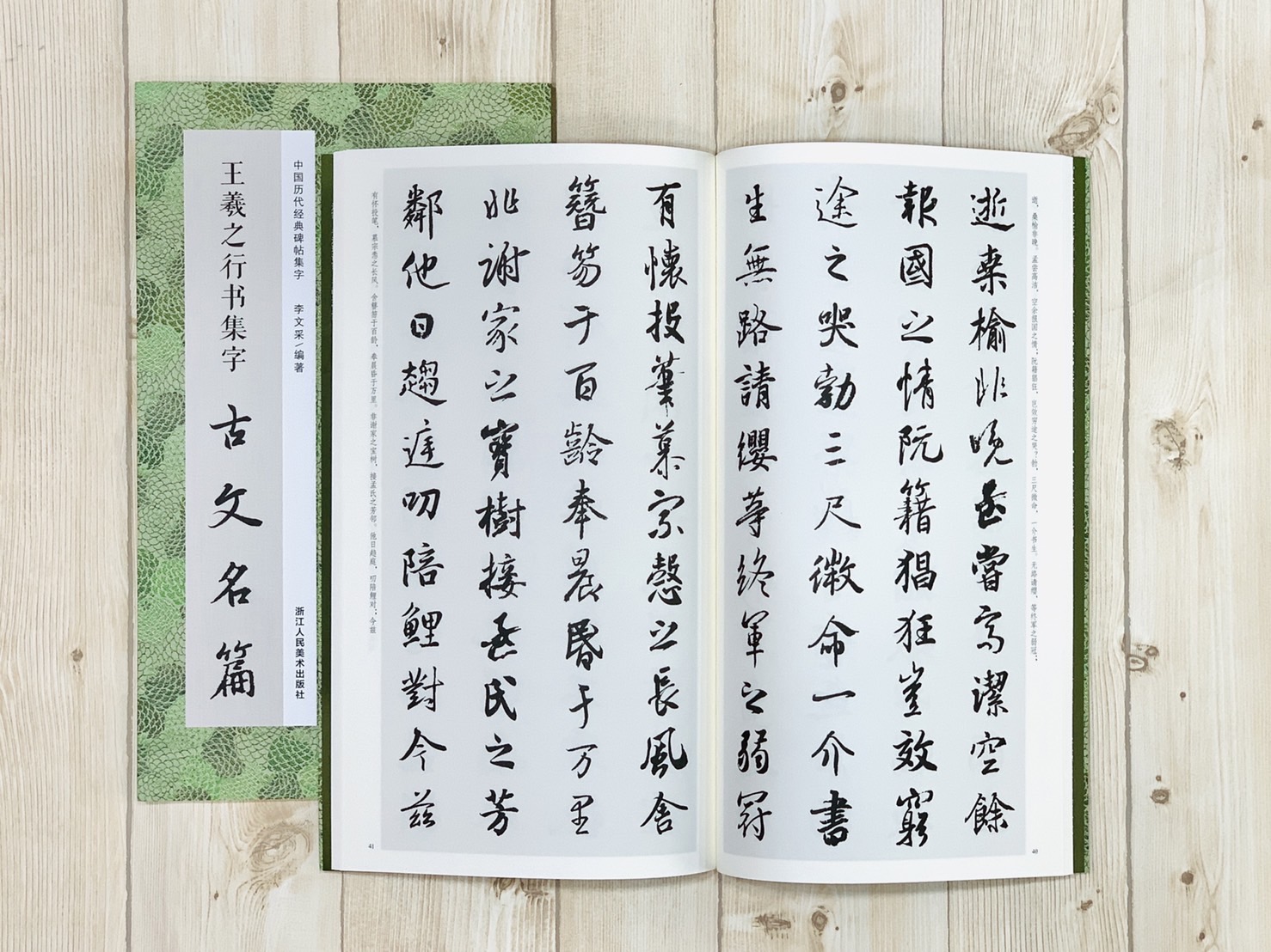 《王羲之行書集字古文名篇》中國歷代經典碑帖集字 李文采編 浙江人民美術出版社