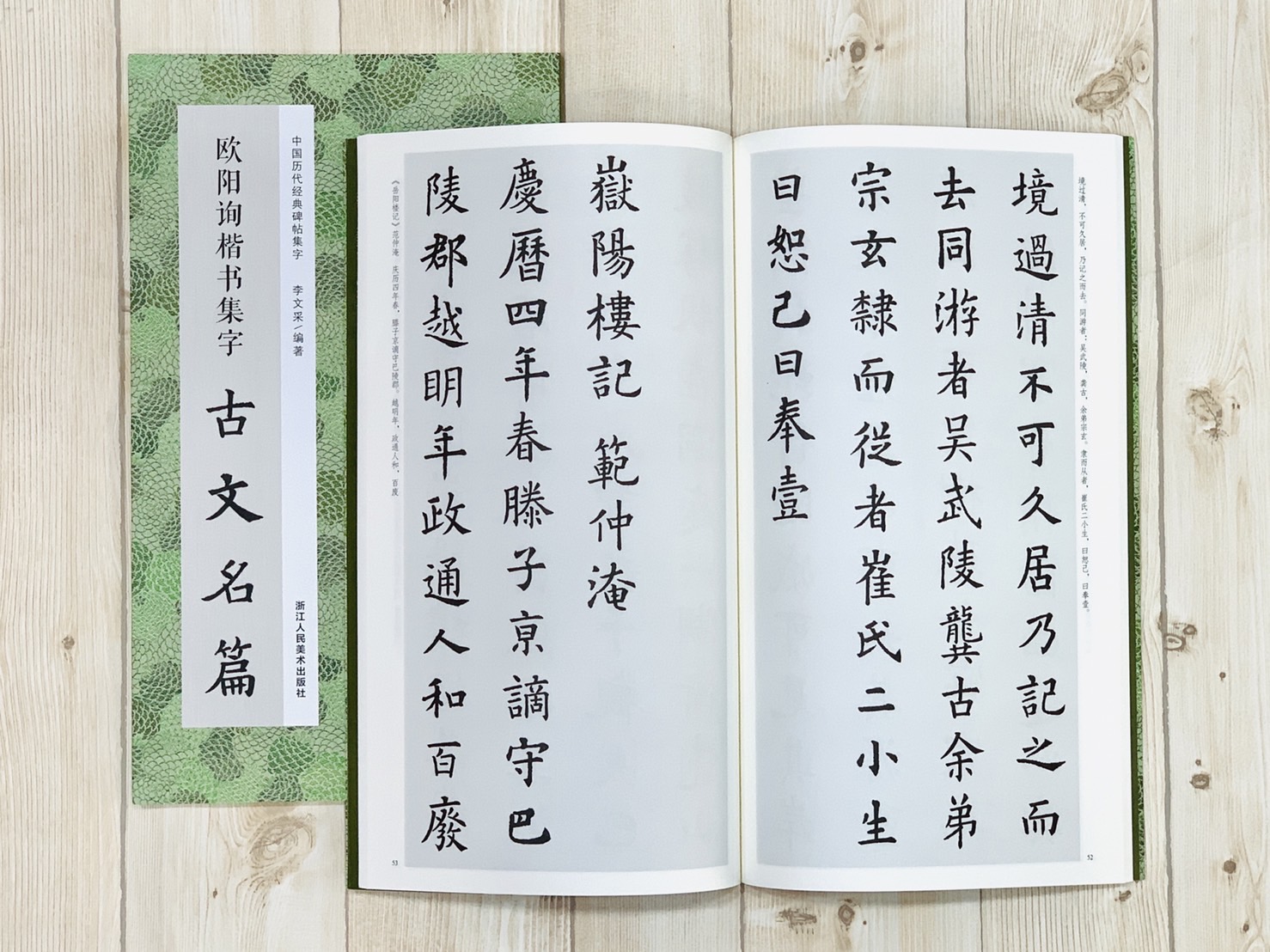 《歐陽詢楷書集字古文名篇》中國歷代經典碑帖集字  李文采編 浙江人民美術出版社