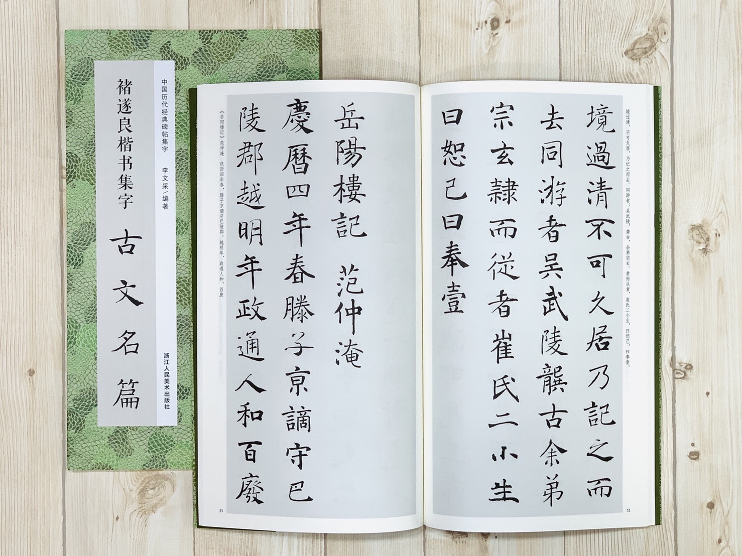 《褚遂良楷書集字古文名篇》中國歷代經典碑帖集字 李文采 編 浙江人民美術出版社
