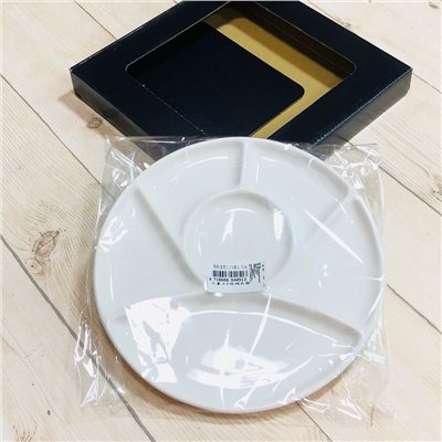 《天成畫王 8”6格 瓷器調色盤》調色盤 八吋  調色盤 瓷器