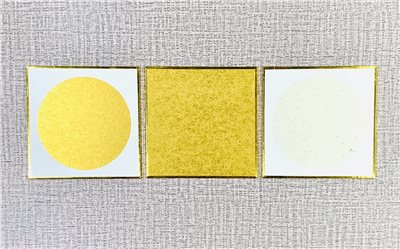 《金潛畫仙板 12cm》 正方 / 內圓金潛 硬卡