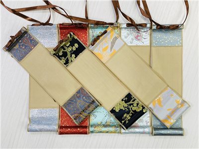 《真絲絹掛軸》熟宣 / 絲絹掛軸 