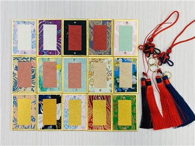 《宋錦硬卡 迷你》  5.8x8.5cm  附流蘇