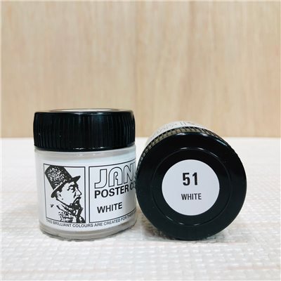 《JANUA 老人牌  #51 白色 廣告顏料》 30ml 