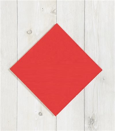 《單字 純紅手工宣》  17x17cm 100張