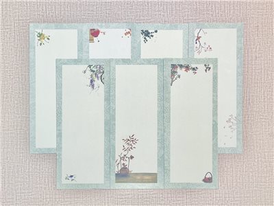 《蠟染國風手札》 半生熟宣 約14x34cm 書法小品