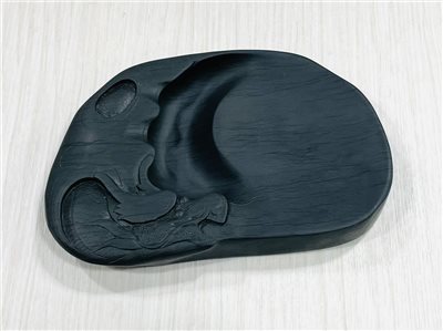 《細羅紋歙硯—龍》 硯台 歙硯