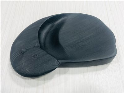 《細羅紋歙硯—鼠》 硯台 歙硯 細羅紋
