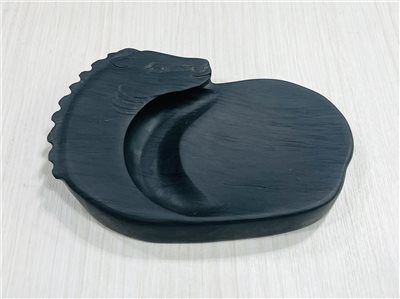 《細羅紋歙硯—馬》 硯台 歙硯 細羅紋 馬 十二生肖
