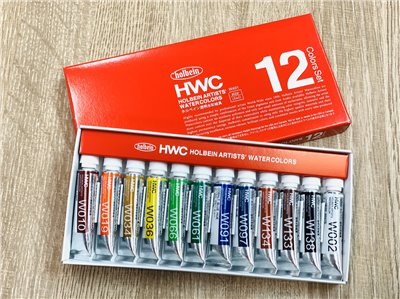 《好賓HWC專家透明水彩5ml 12色盒裝》好賓 HWC 水彩 holbein 日本