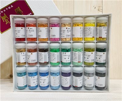 《水干繪具 24色》中川鳳凰 日本 鳳凰 顏料 膠彩 日本畫 水墨 鳳凰 工筆 礦物顏料 重彩
