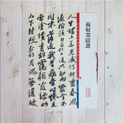 《蘇軾墨蹟選》 孫寶文 彩色放大 中國著名碑帖  上海辭書出版社