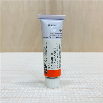 《好賓HWC專家級透明水彩繪具 W216(E級)》W216 Cadmium Red Orange