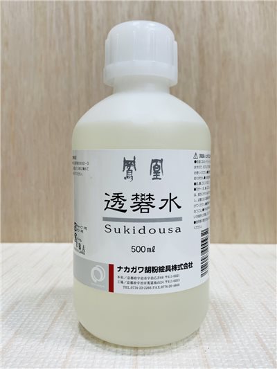 《透礬水》 500ml  膠彩 重彩 日本鳳凰顏料 水干 鳳凰 日本 顏料 上礬