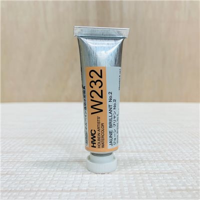 《好賓HWC專家級透明水彩繪具 W232(A級)》W232 Jaune Brillant No.2