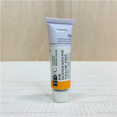 《好賓HWC專家級透明水彩繪具 W249(C級)》W249 Isoindolinone Yellow Deep