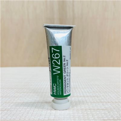 《好賓HWC專家級透明水彩繪具 W267(A級)》W267 Permanent Green No.2