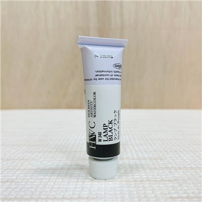 《好賓HWC專家級透明水彩繪具 W340(A級)》W340 Lamp Black