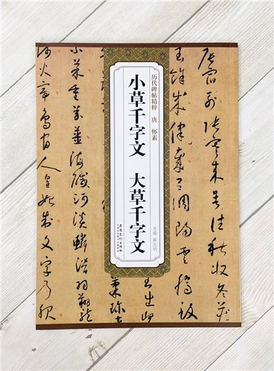 《唐 懷素 小草千字文.大草千字文》歷代碑帖精粹 安徽美術出版社